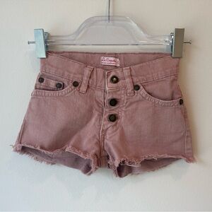 La Coqueta Pink Denim Shorts 2y
